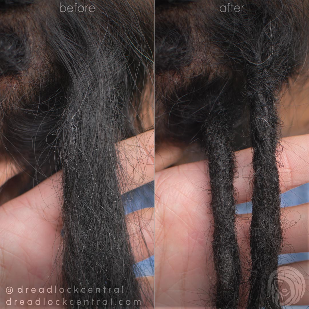 Splitting Dreadlock Before and After